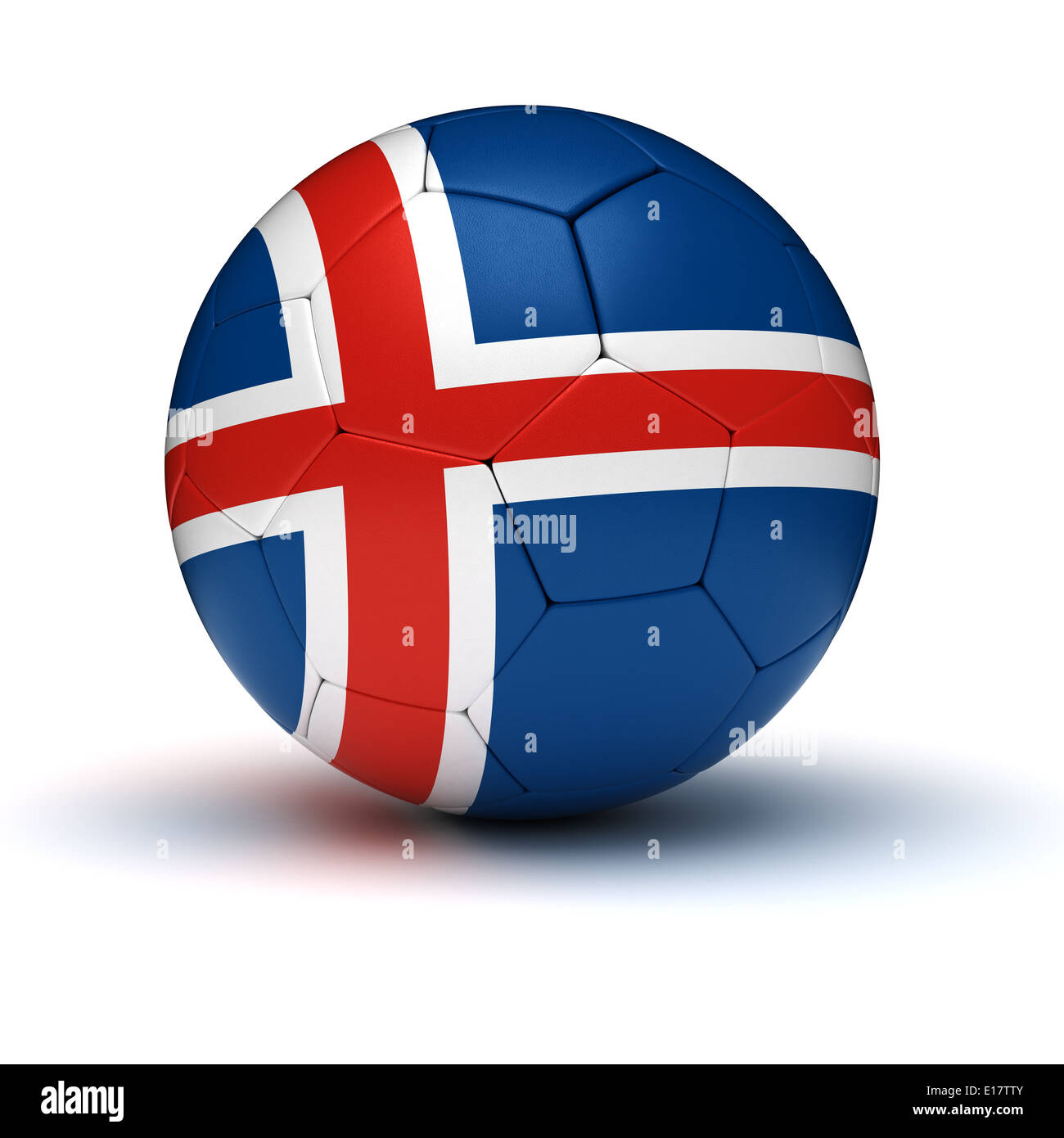 Calcio islandese (isolato con percorso di clipping) Foto Stock