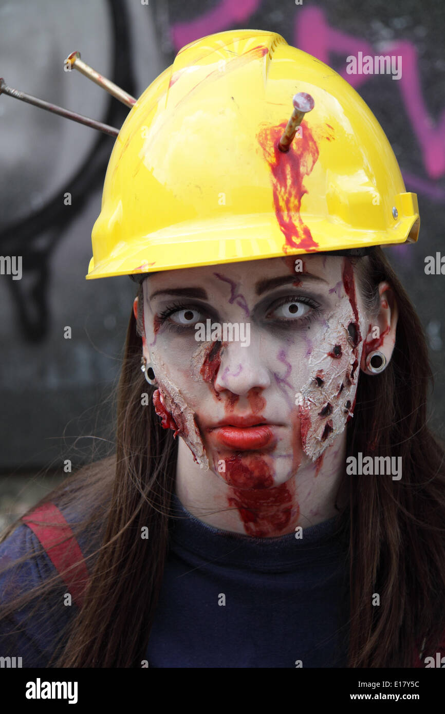Halloween Chirurgo Dottore Infermiere Costume maschera di carne Sanguinante mangiare gli Zombie Horror
