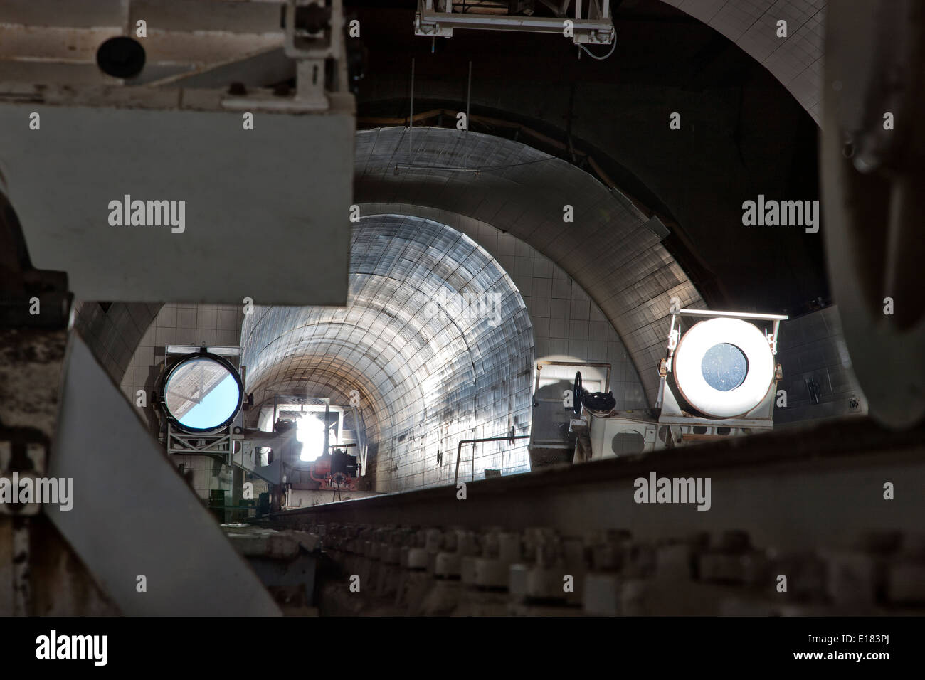 Tunnel ottico, McMath-Pierce telescopio solare. Foto Stock
