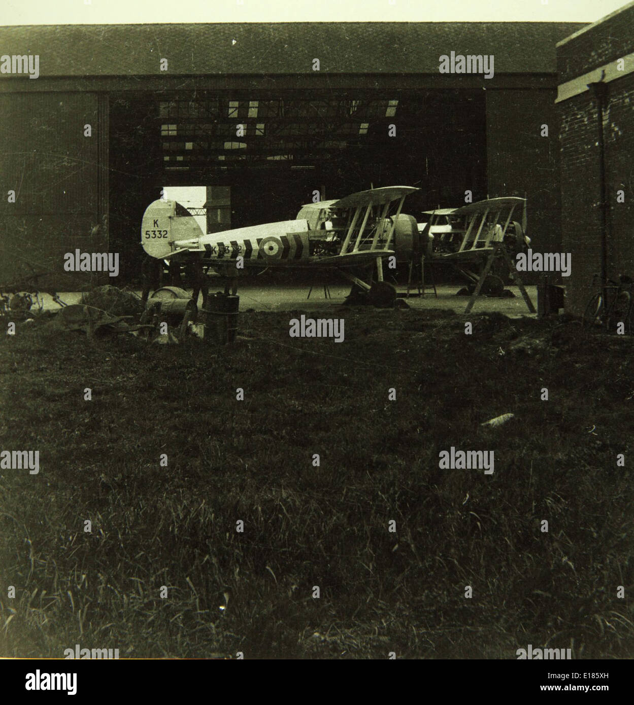 Il Gloster Gauntlet era un caccia biplano britannico utilizzato negli anni '1930 Fu uno degli ultimi biplani a servire nella RAF prima dell'avvento dei caccia monoplani. Foto Stock