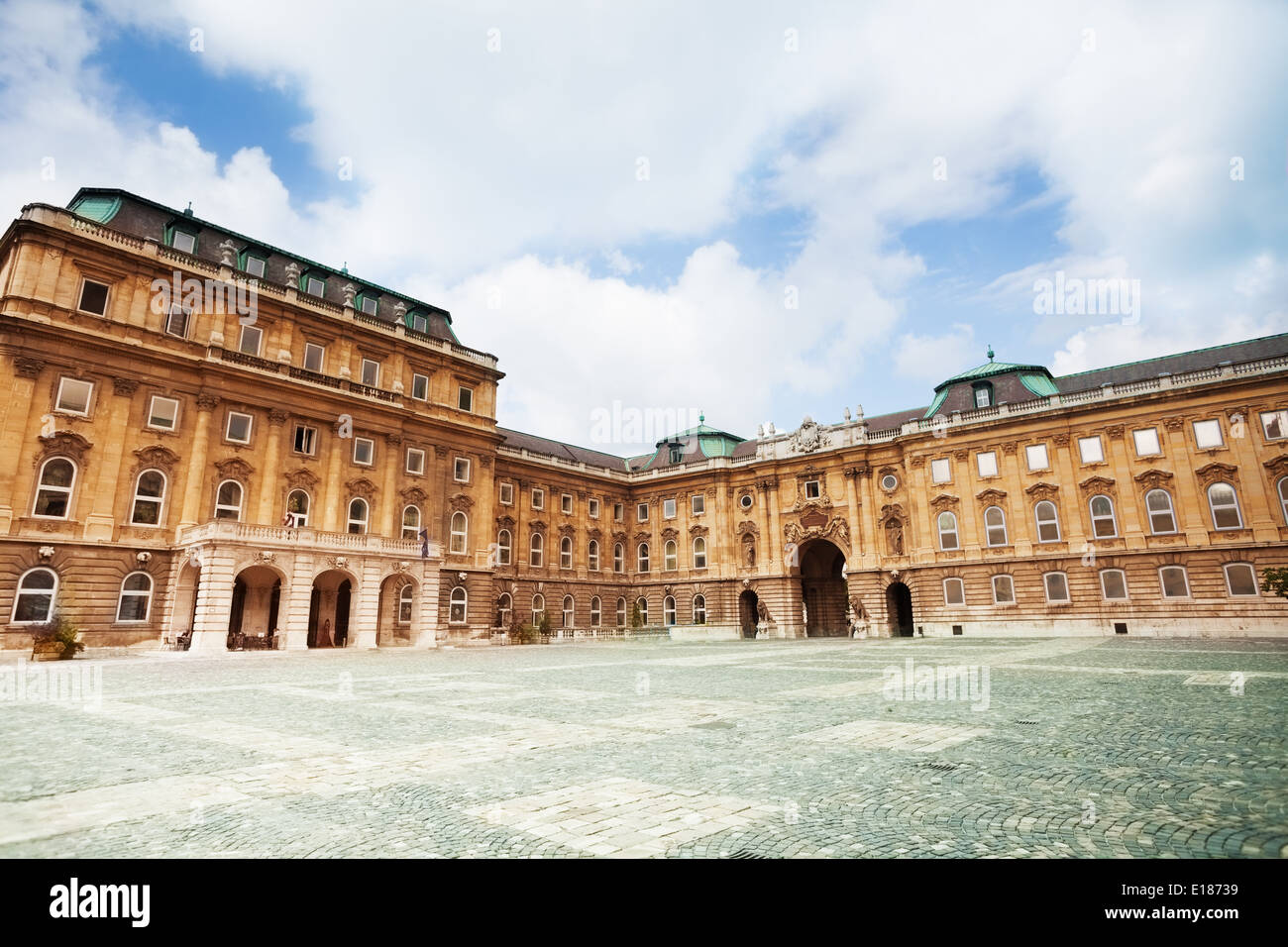 Il Castello di Buda e Palazzo Reale a Budapest, Ungheria Foto Stock