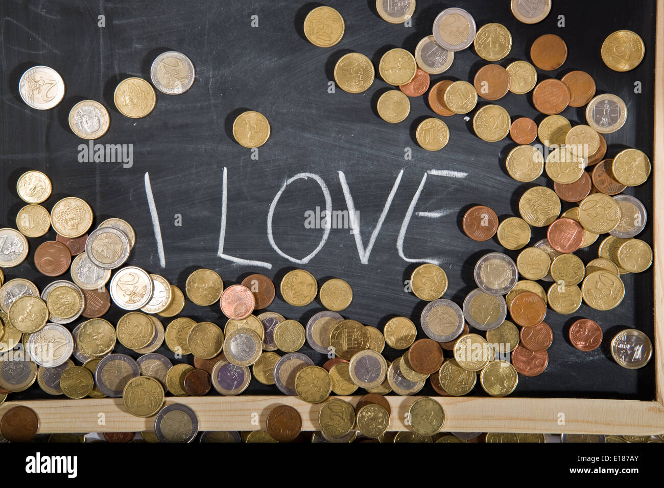 un sacco di soldi Foto Stock