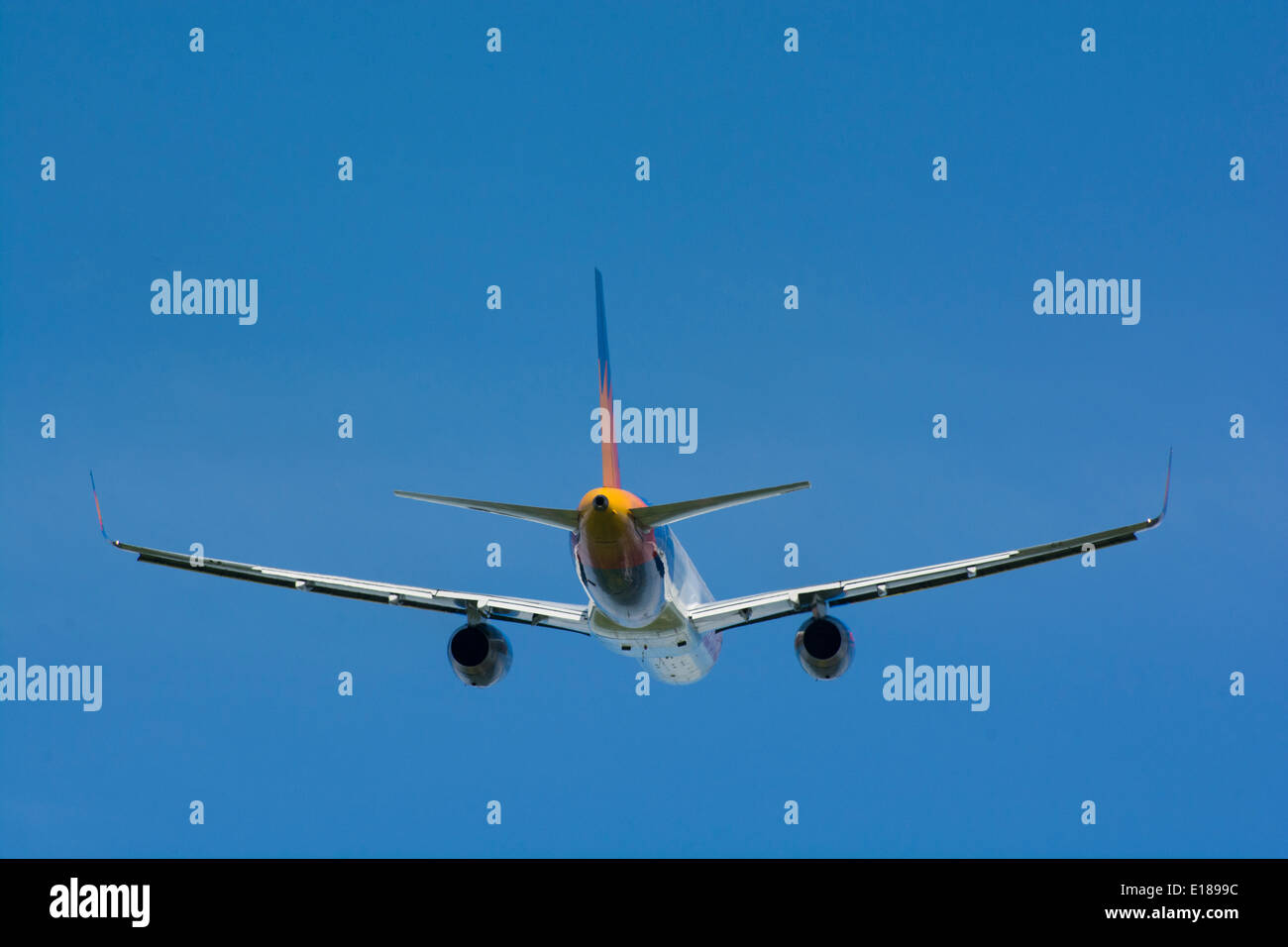 Getto di passeggeri in volo Foto Stock