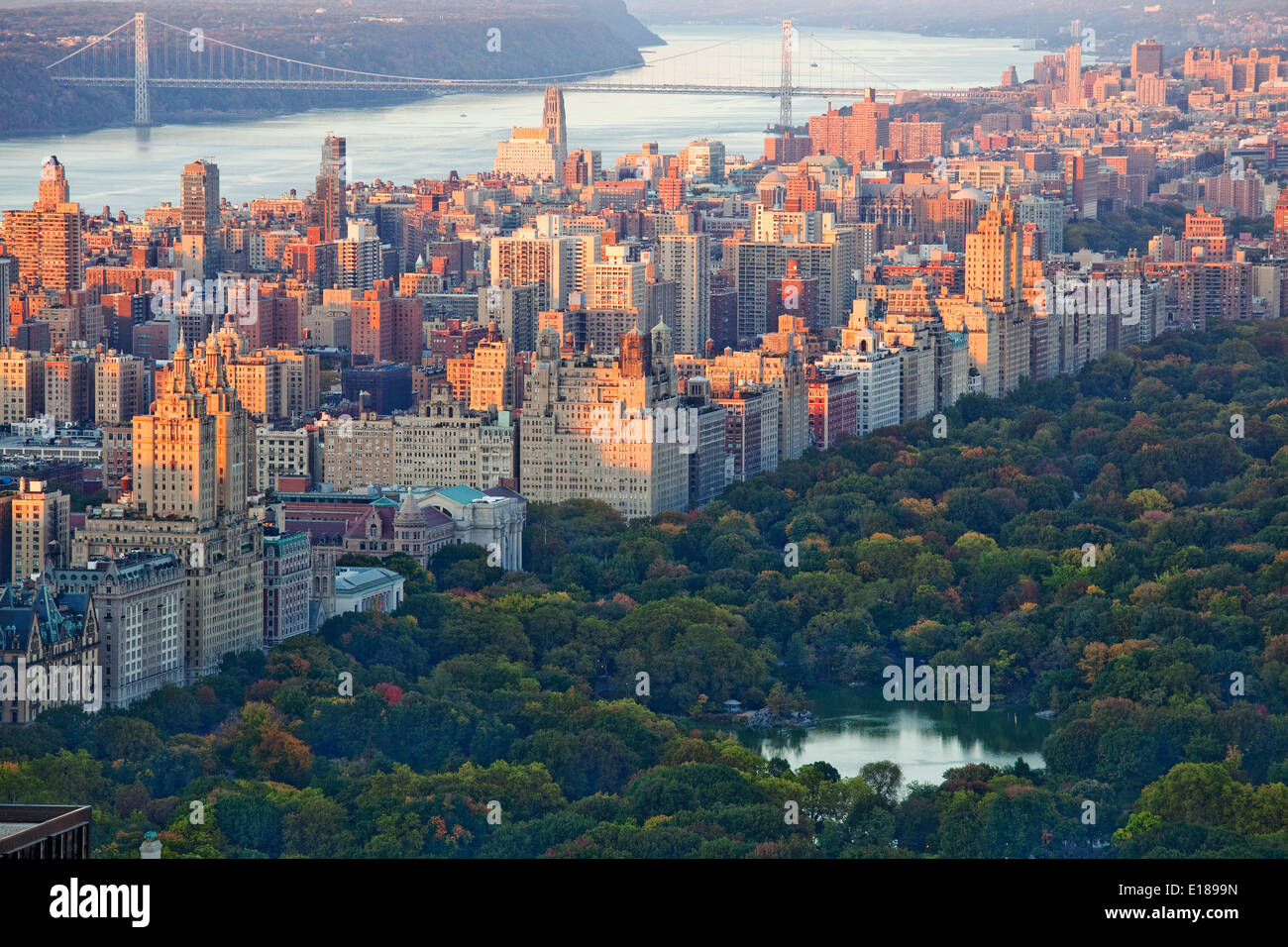Central Park, Upper West Side di New York City, New York, Stati Uniti Foto Stock