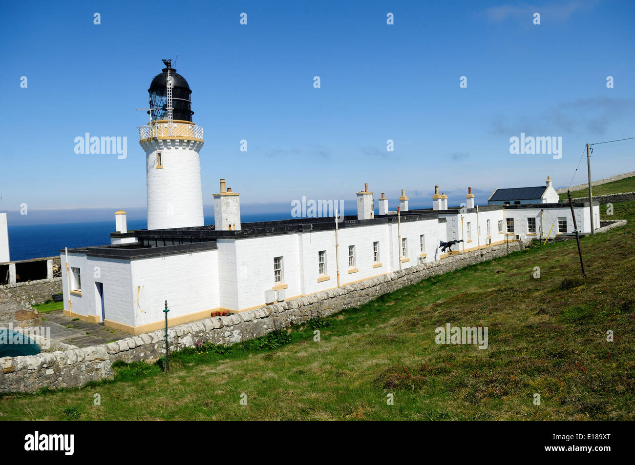 Dunnett Capo Faro ,Scotland.più settentrionali posto sulla Gran Bretagna sulla terraferma ,UK. Foto Stock