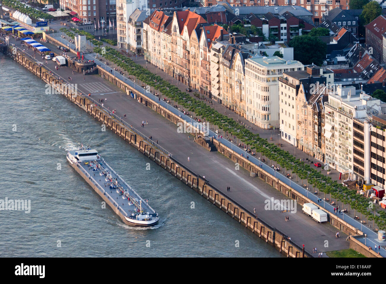 Vista su Dusseldorf, Germania Foto Stock