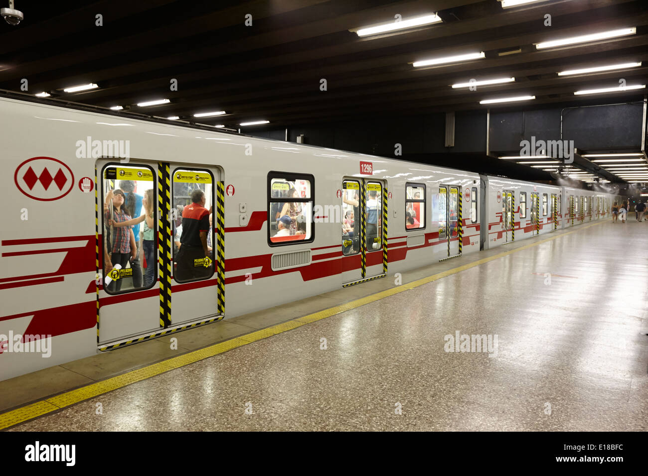 Universidad de Chile stazione della metropolitana il centro di Santiago del Cile Foto Stock