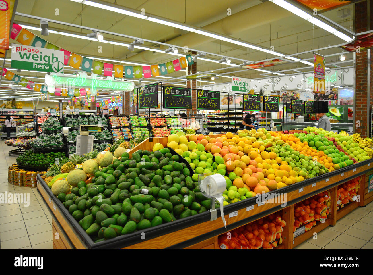 Checkers Hyper supermercato, Carnevale centro commerciale Mall, Brakpan, East Rand, provincia di Gauteng, Repubblica del Sud Africa Foto Stock