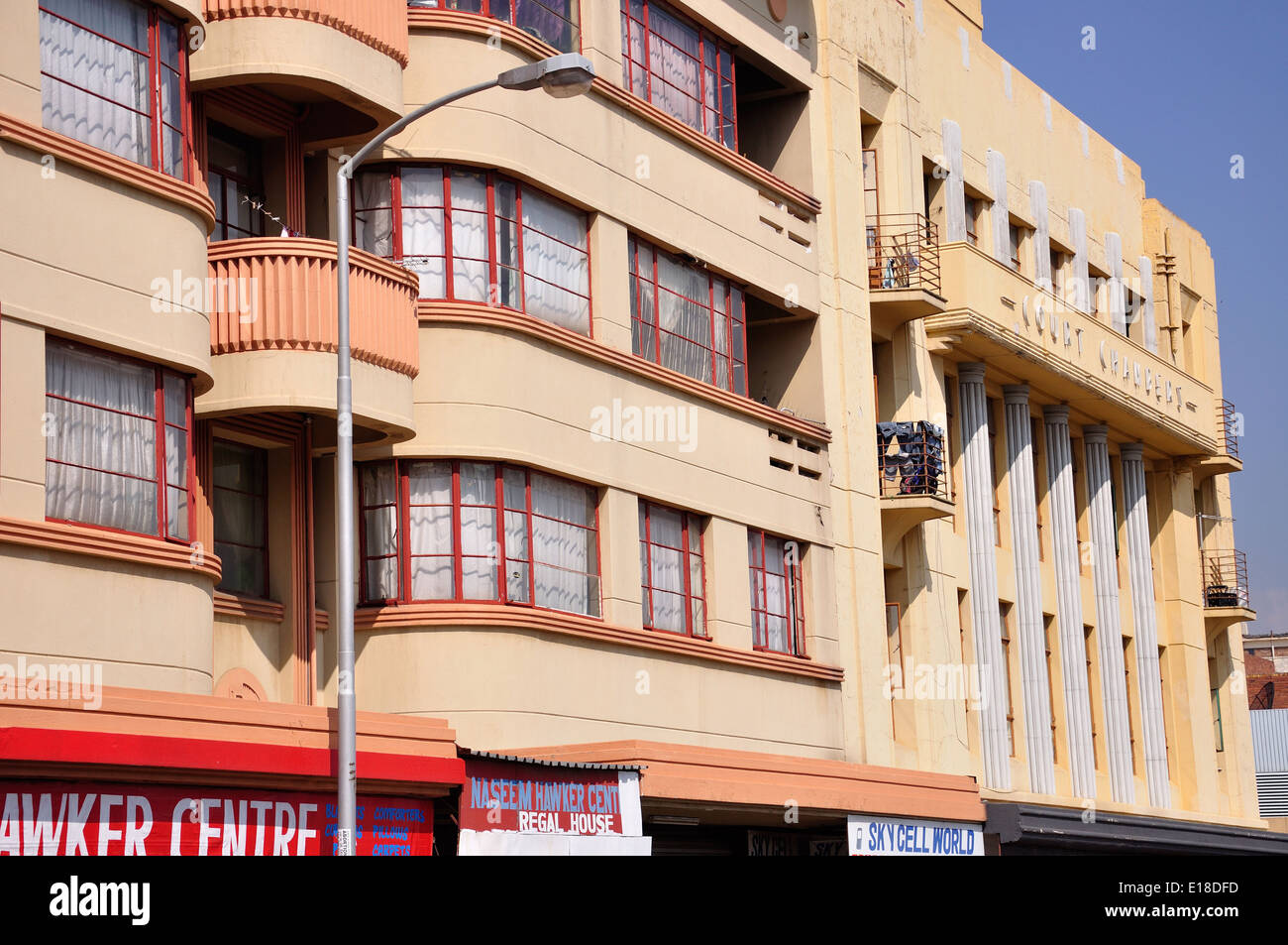 Edifici in stile liberty, la seconda strada, molle, East Rand, provincia di Gauteng, Repubblica del Sud Africa Foto Stock