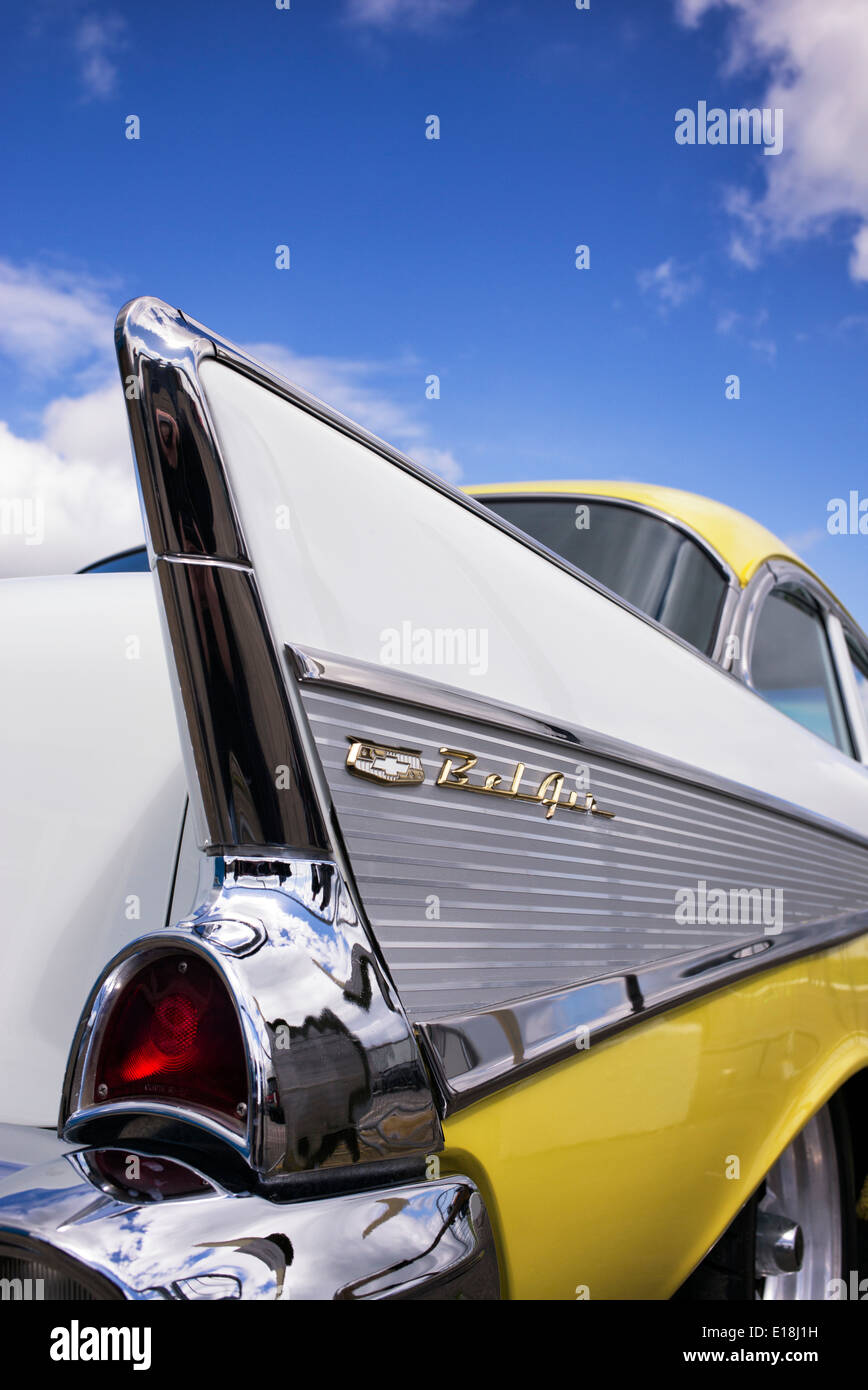 1957 Chevrolet, Bel Air. Chevy. Classic American car Foto Stock