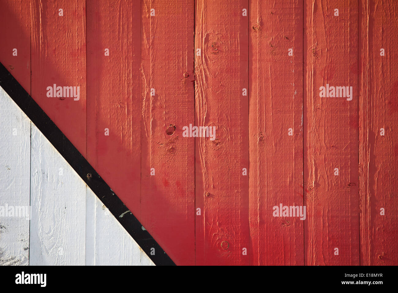 Rosso di legno bianco il concetto di sfondo Foto Stock