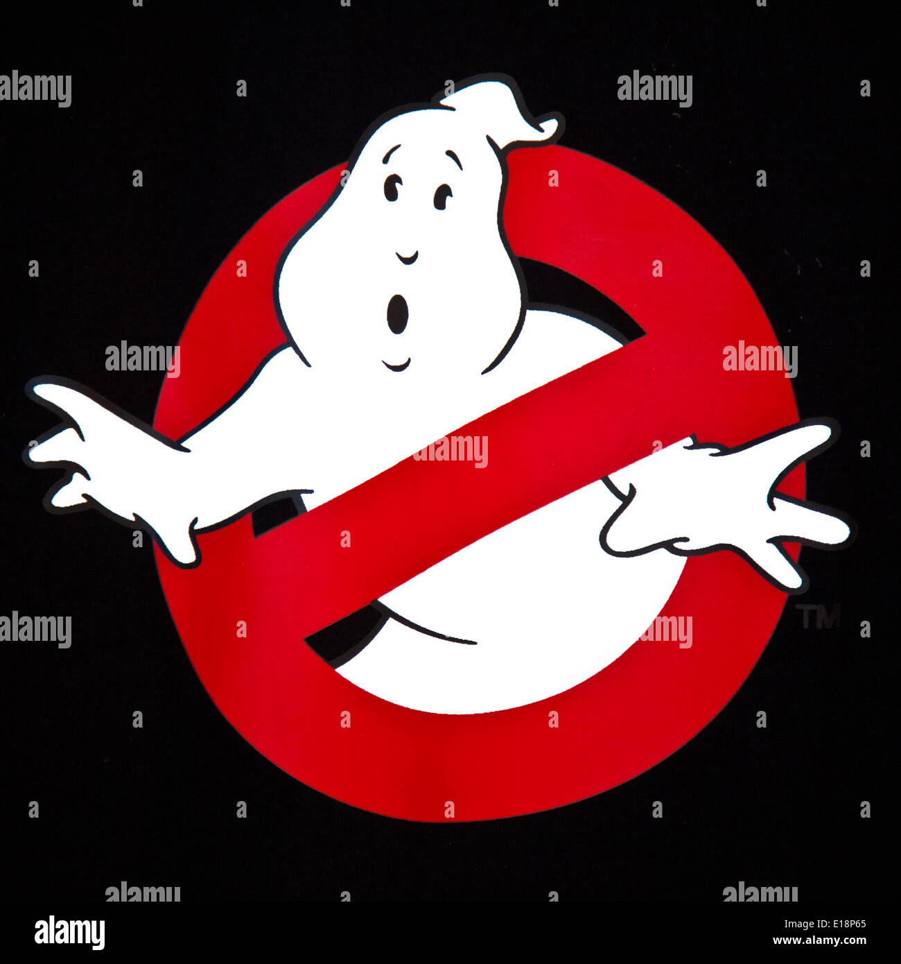 Il logo di Ghostbusters serie movie dal tardo 80s Foto Stock
