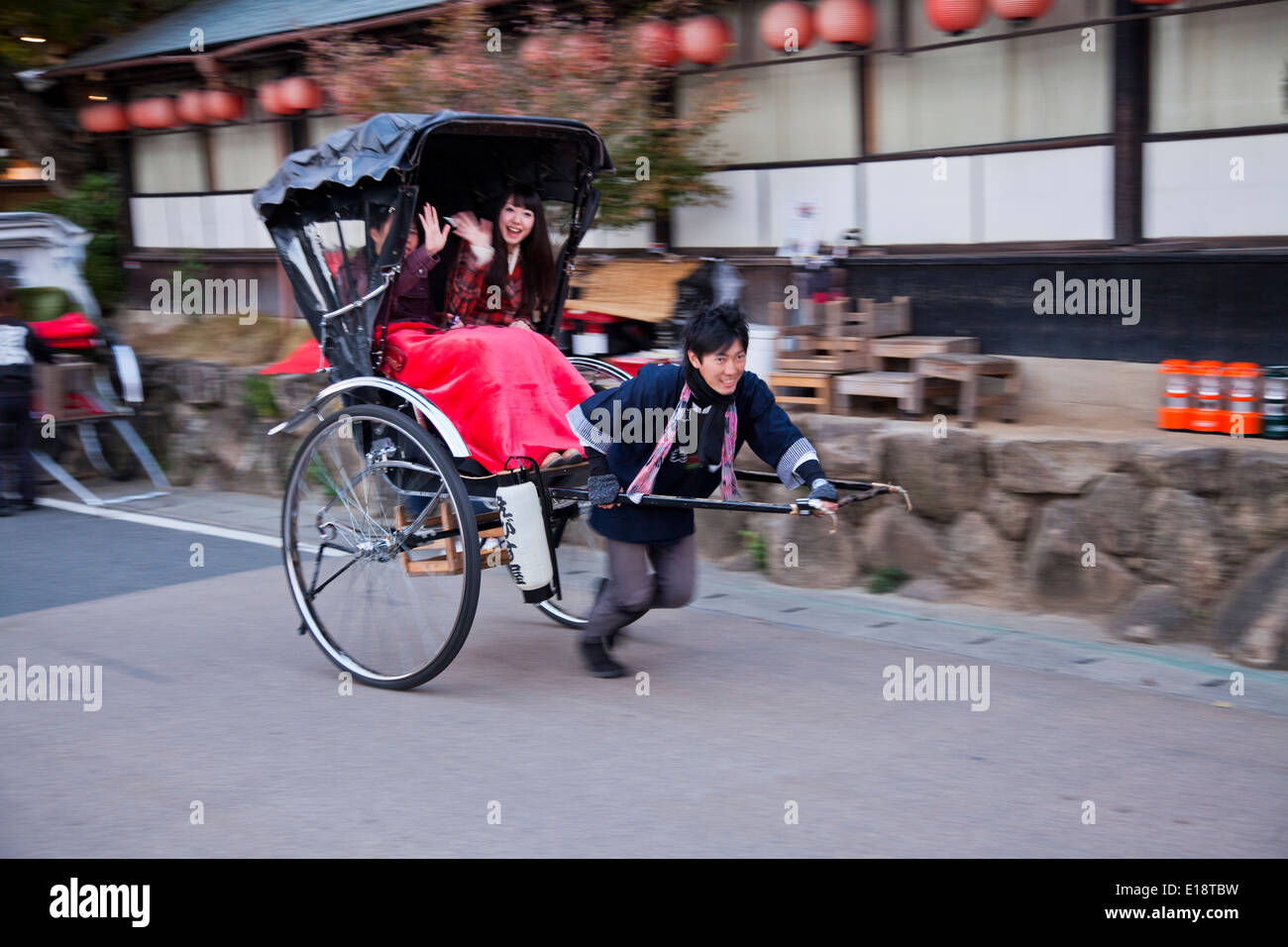 Kyoto, Giappone, rickshaw Foto Stock