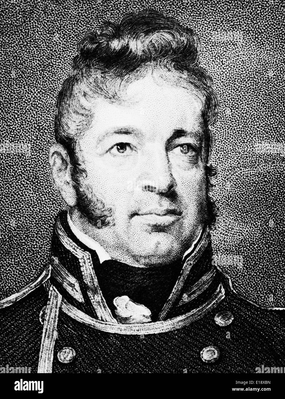 Ritratto d'epoca di William Bainbridge. Foto Stock