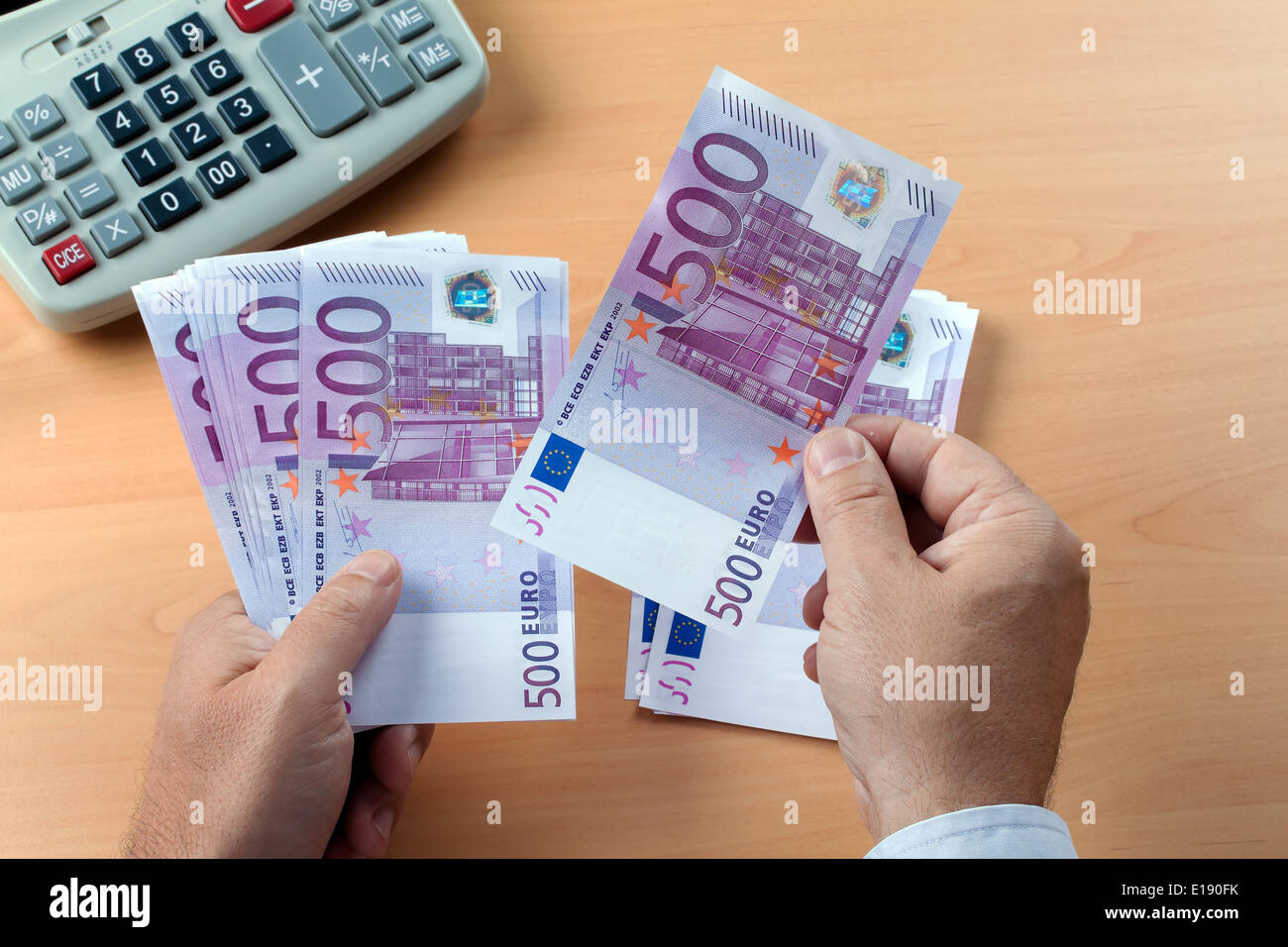 Viele Euro Geldscheine der Europ‰ischen Unione. Foto Stock
