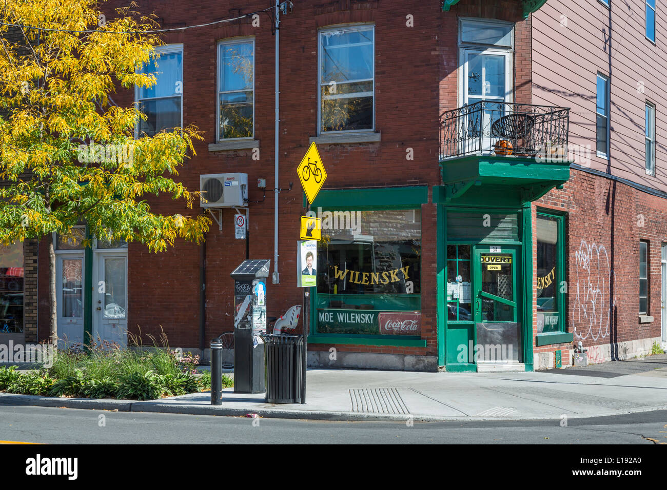 Il famoso pranzo leggero il negozio e il ristorante Wilensky in Montreal, Quebec, Canada. Foto Stock