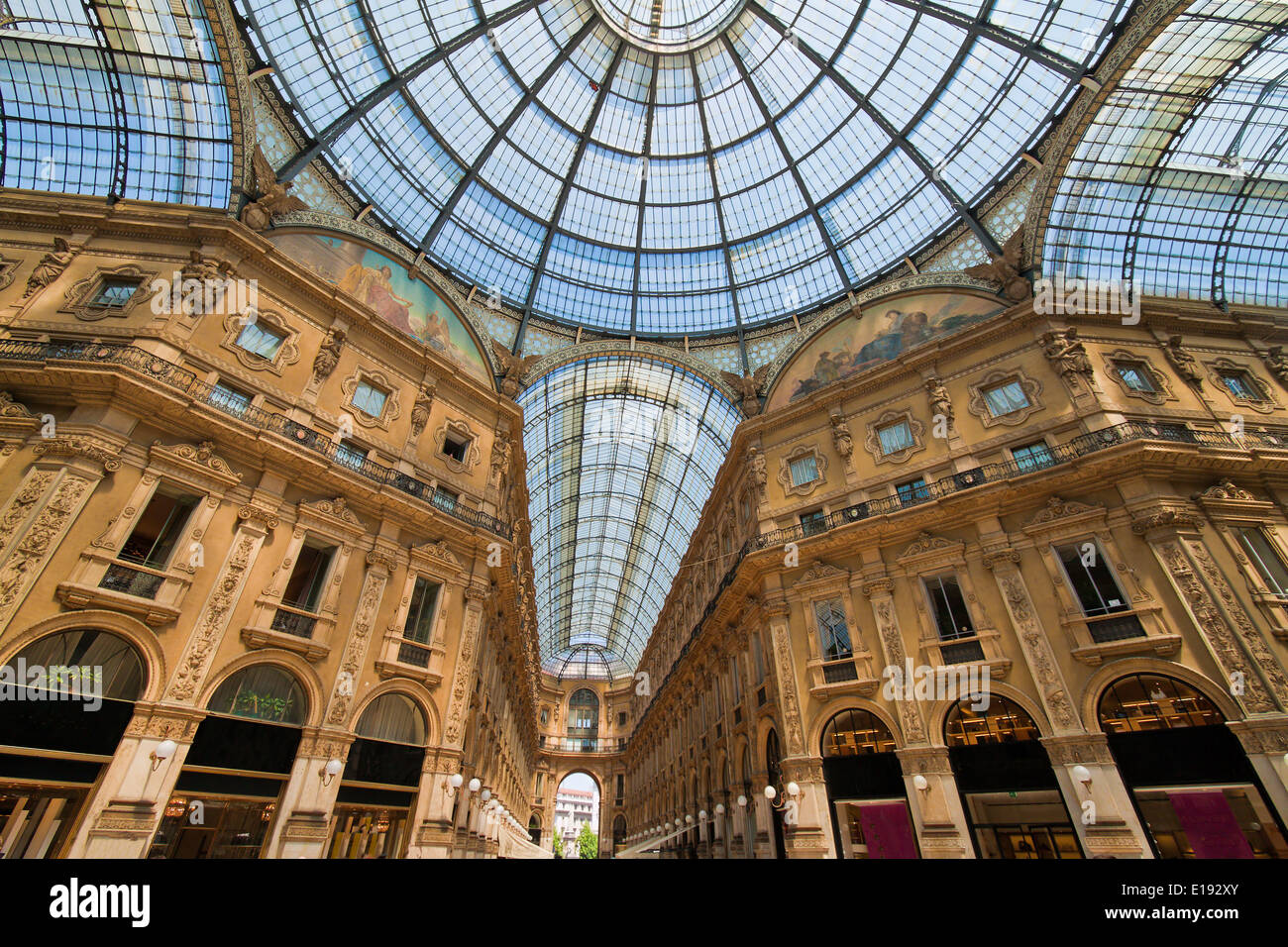 Einkaufszentrum Galleria Vittorio Emanuele in Mailand, Italien. Lombardei. Foto Stock