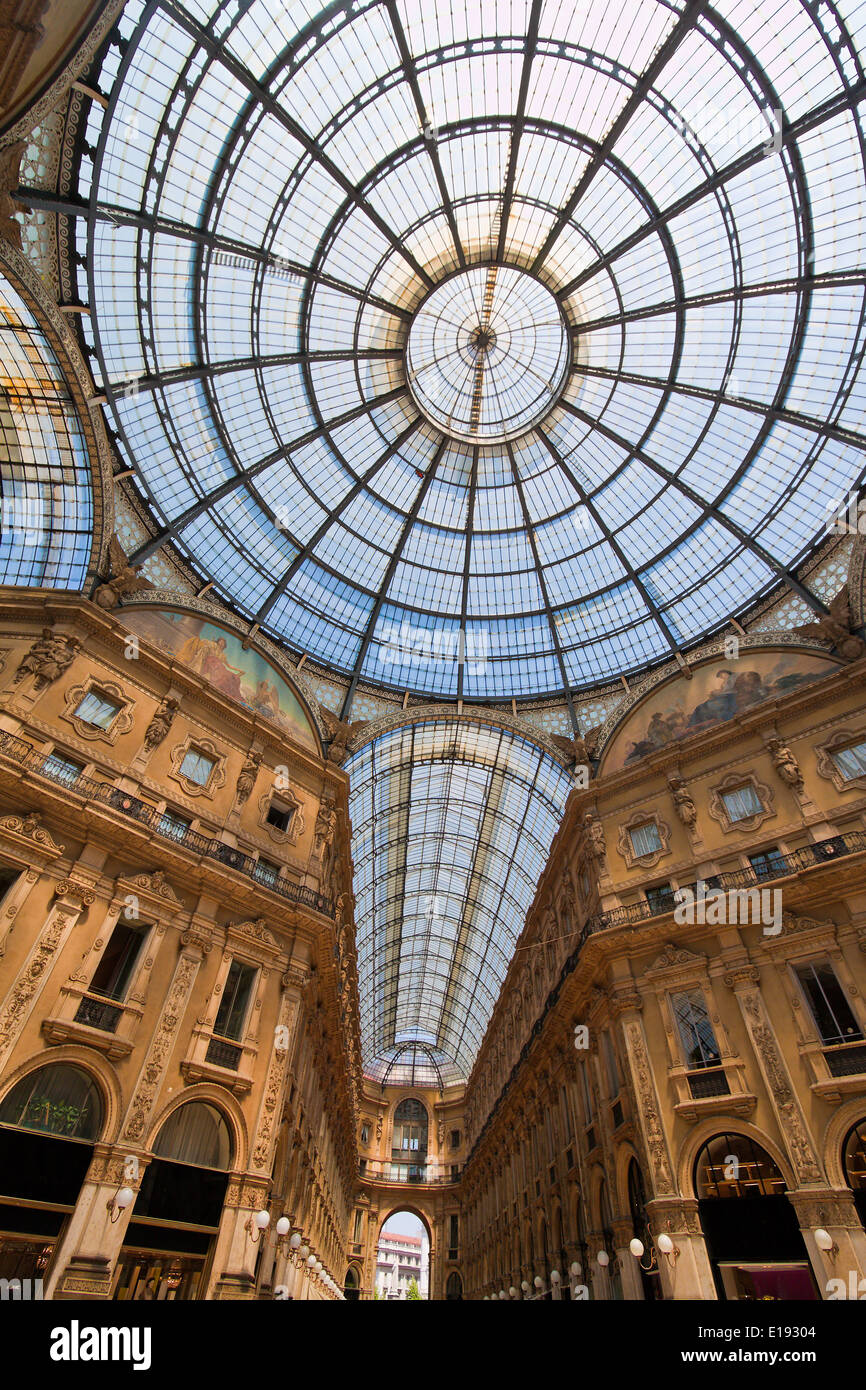 Einkaufszentrum Galleria Vittorio Emanuele in Mailand, Italien. Lombardei. Foto Stock