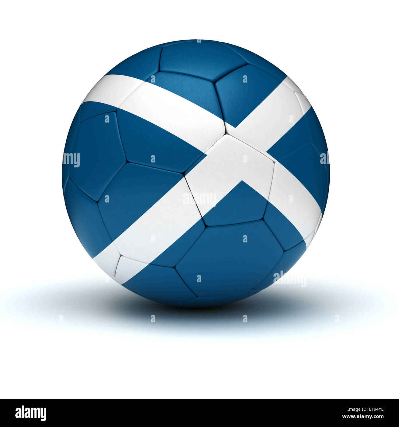 Scottish Football (isolato con percorso di clipping) Foto Stock