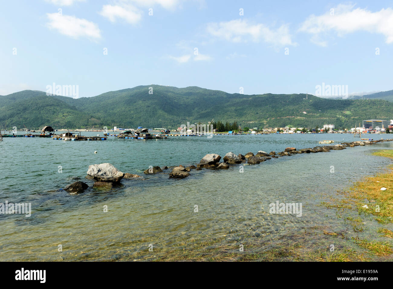 Case galleggianti Foto Stock