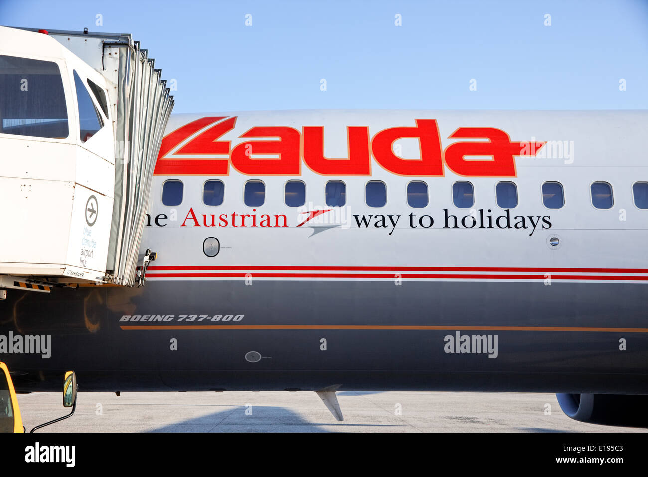 Flugzeug der LAuda-Air (AUA) Austrian-Airlines Foto Stock