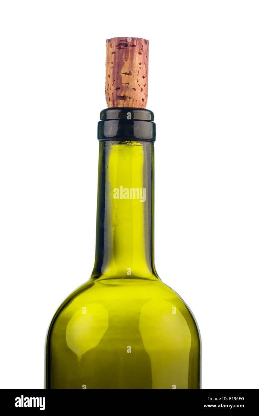 Der Korken einer Weinflasche in Nahaufnahme. Wein trinken ist in. Foto Stock