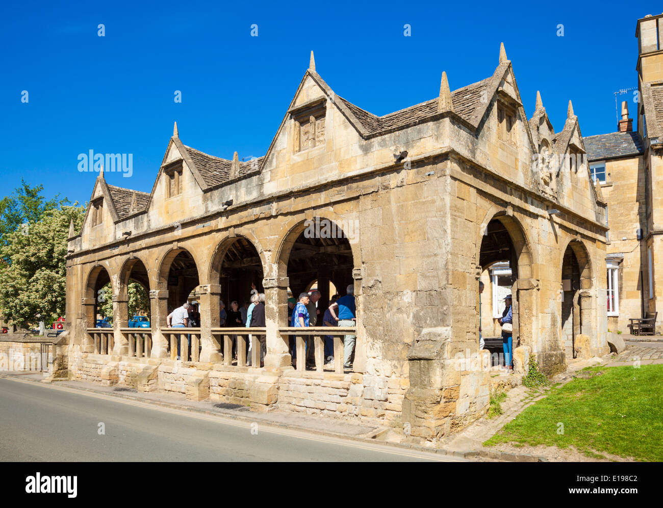 Chipping Campden Market Hall costruito 1646 High Street Chipping Campden Cotswolds Gloucestershire England Regno Unito EU Europe Foto Stock