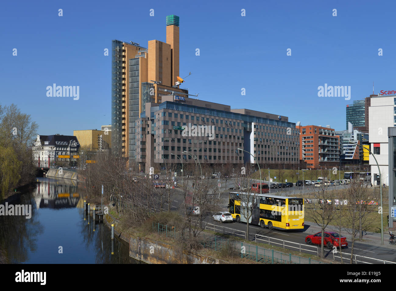 Potsdamer Platz e il Tiergarten di Berlino, Deutschland Foto Stock