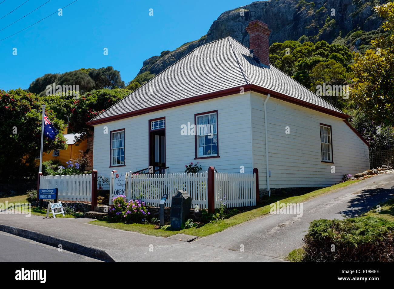 Casa storica della Tasmania soltanto il Primo Ministro Australiano Joe Lione a Stanley nel nord della Tasmania Foto Stock
