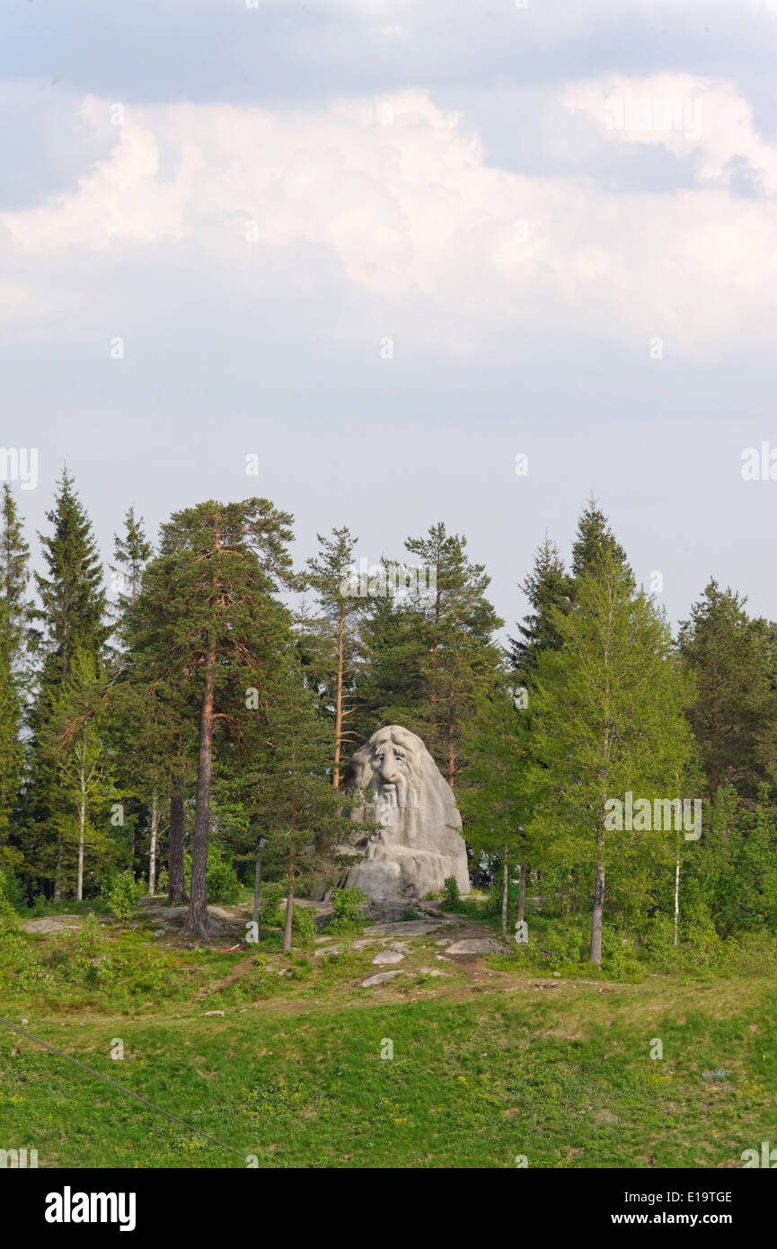 Troll norvegese di Holmenkollen, Oslo, Norvegia Foto Stock
