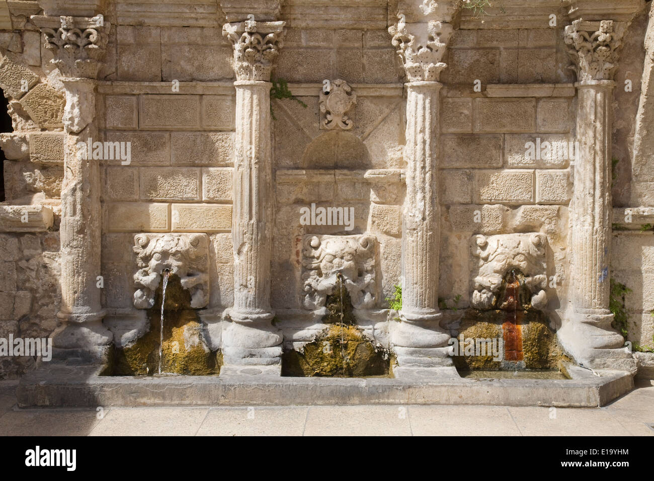 Fontana Rimondi, Rethymnon, Creta. Foto Stock