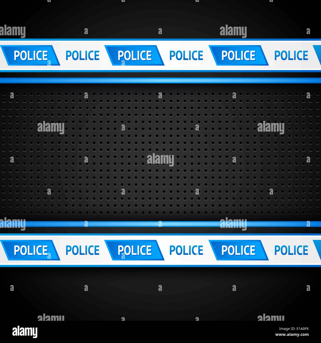 Forate metalliche foglio nero, sfondo di polizia, 10eps Illustrazione Vettoriale