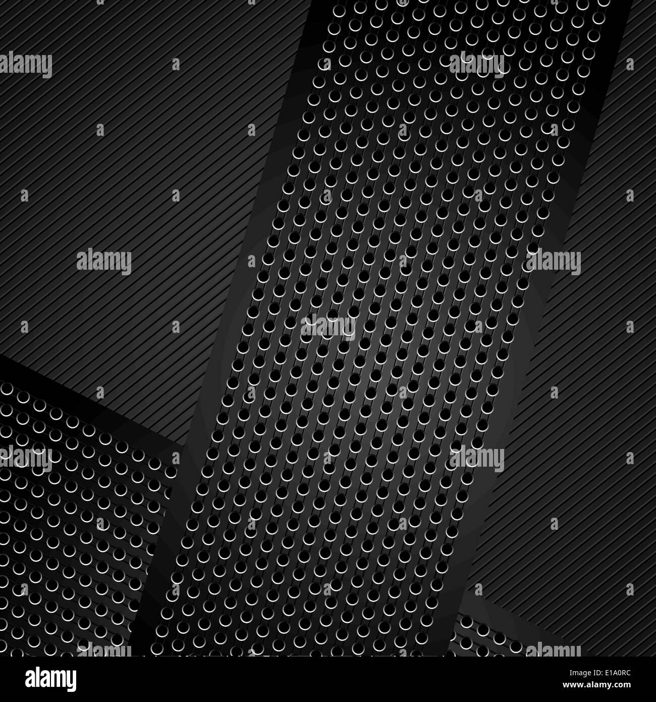 I nastri metallici su sfondo in velluto a coste Illustrazione Vettoriale