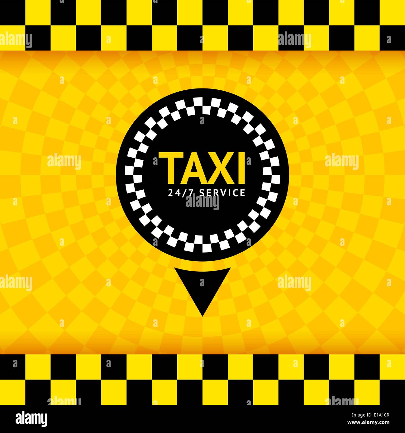 Simbolo di Taxi, nuovo sfondo, illustrazione vettoriale 10eps Illustrazione Vettoriale