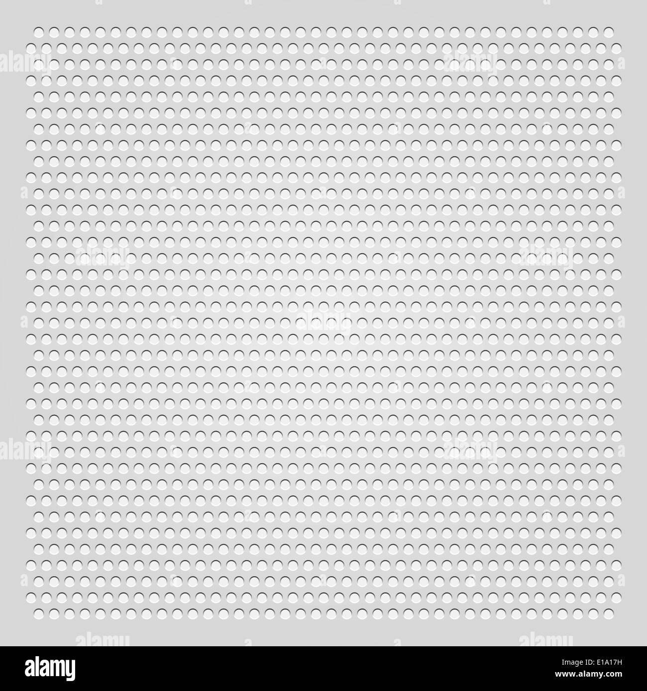 Sfondo grigio lamiera perforata Illustrazione Vettoriale