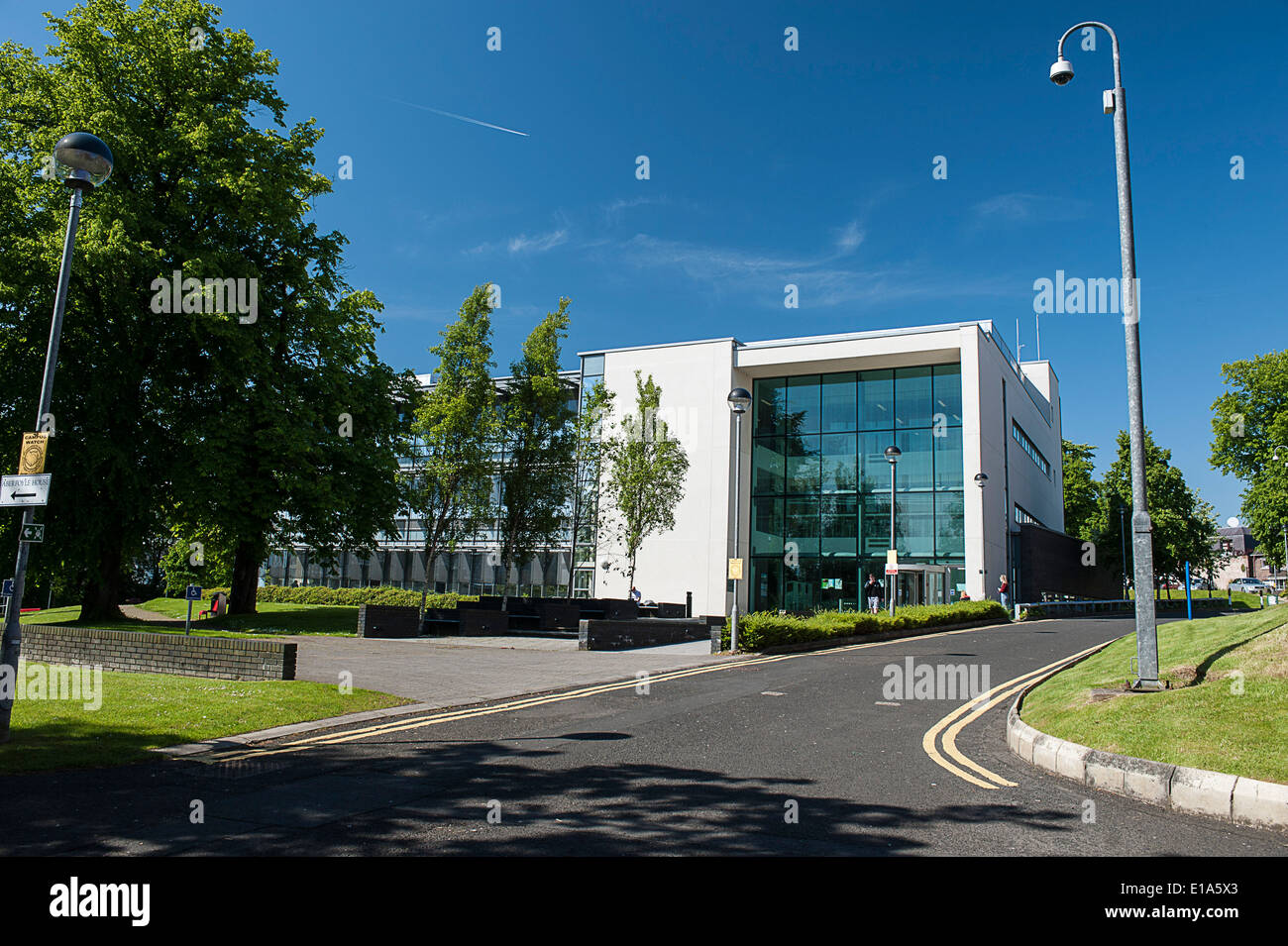 University of Ulster, Campus Magee, Biblioteca Edificio, Derry, Londonderry, Irlanda del Nord Foto Stock