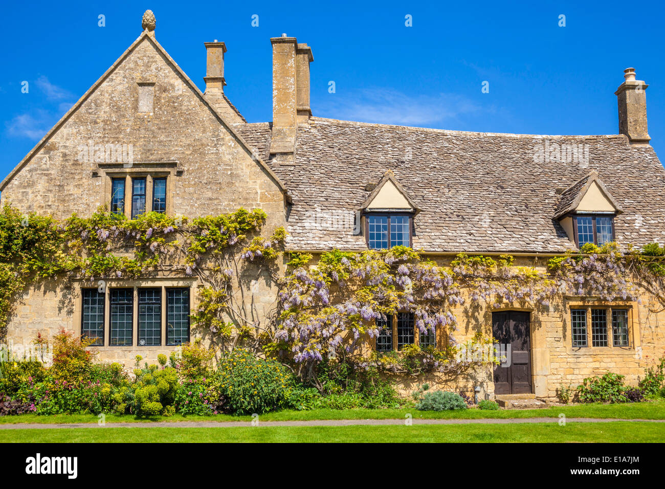 Di pietra tradizionale Cottage Cotswolds, Chipping Campden, Cotswolds, Gloucestershire, England, Regno Unito e Unione europea, Europa Foto Stock
