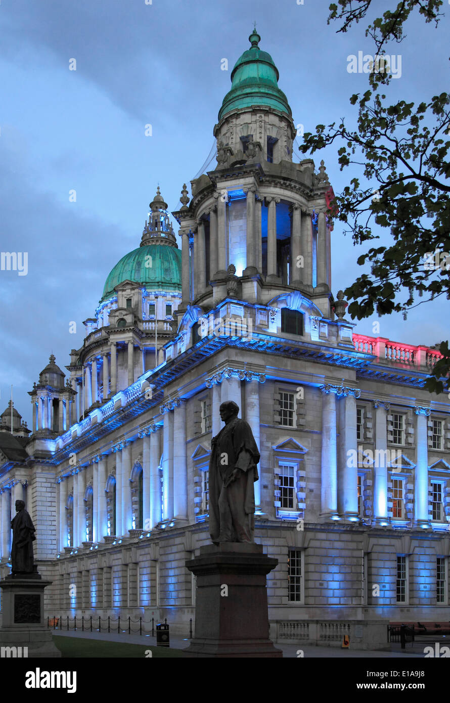 Regno Unito e Irlanda del Nord, Belfast City Hall, Foto Stock
