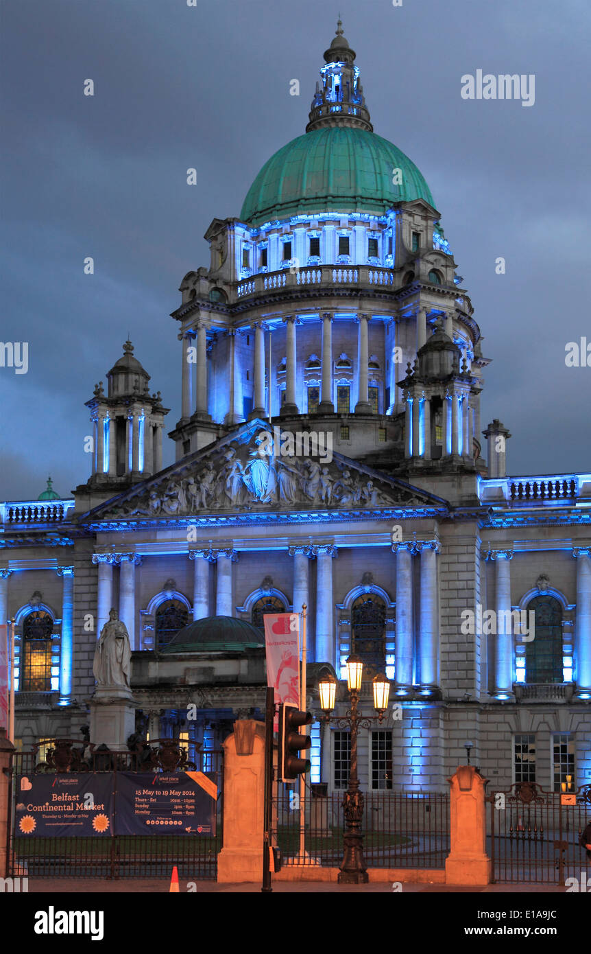 Regno Unito e Irlanda del Nord, Belfast City Hall, Foto Stock