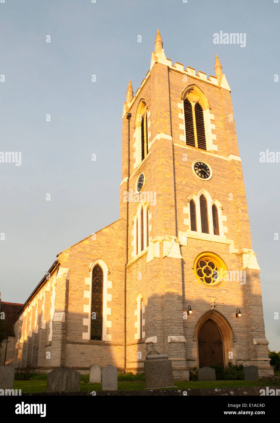 Chiesa parrocchiale di San Giacomo a Alveston vicino a Stratford-upon-Avon, Inghilterra Foto Stock