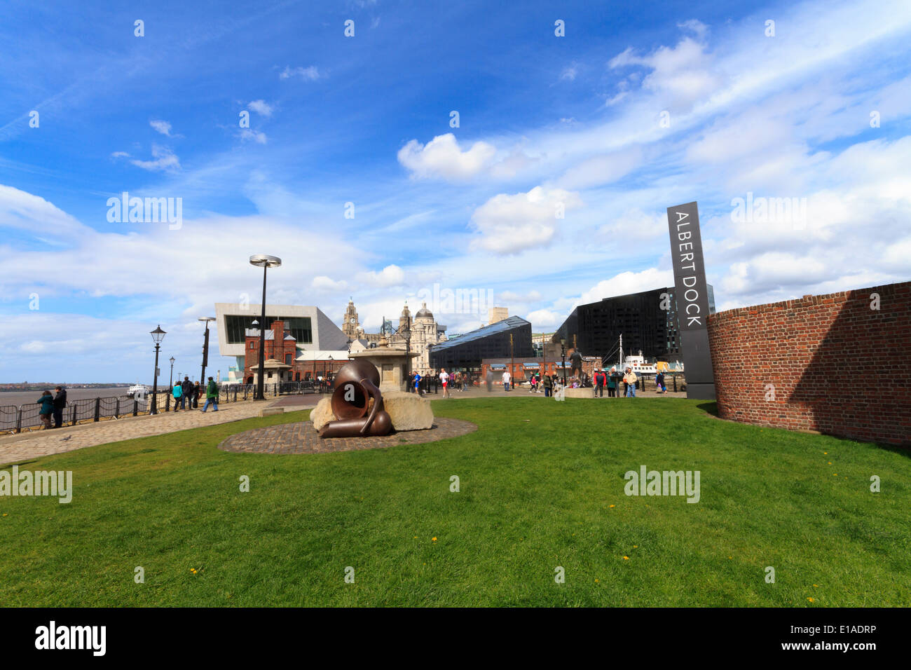 Albert Dock, Liverpool lungomare storico, Liverpool, in Inghilterra. Foto Stock
