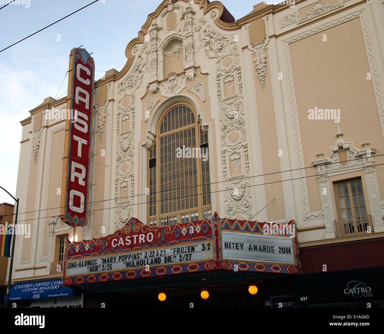 Castro Theatre di San Francisco Foto Stock