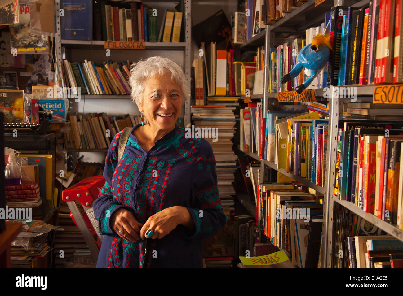 CHIPPER ROTH in un book store nel centro storico della città di Queretaro - Messico Foto Stock