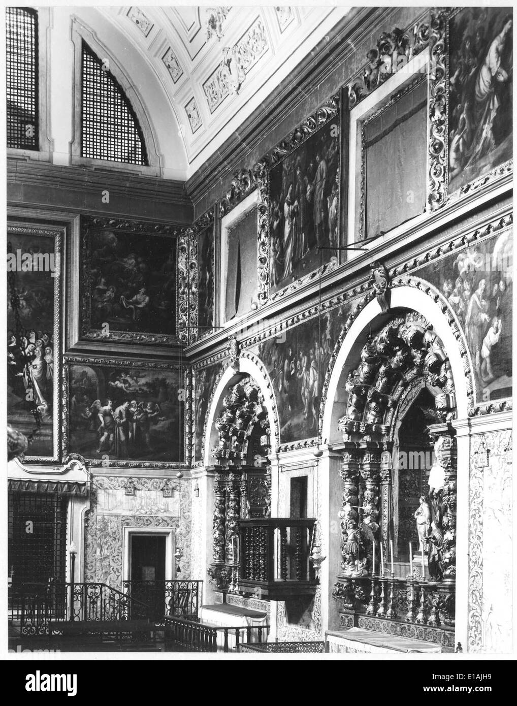 Igreja do Convento de Nossa Senhora da Encarnação das Comendadeiras de São Bento de Avis, Lisboa, Portogallo Foto Stock