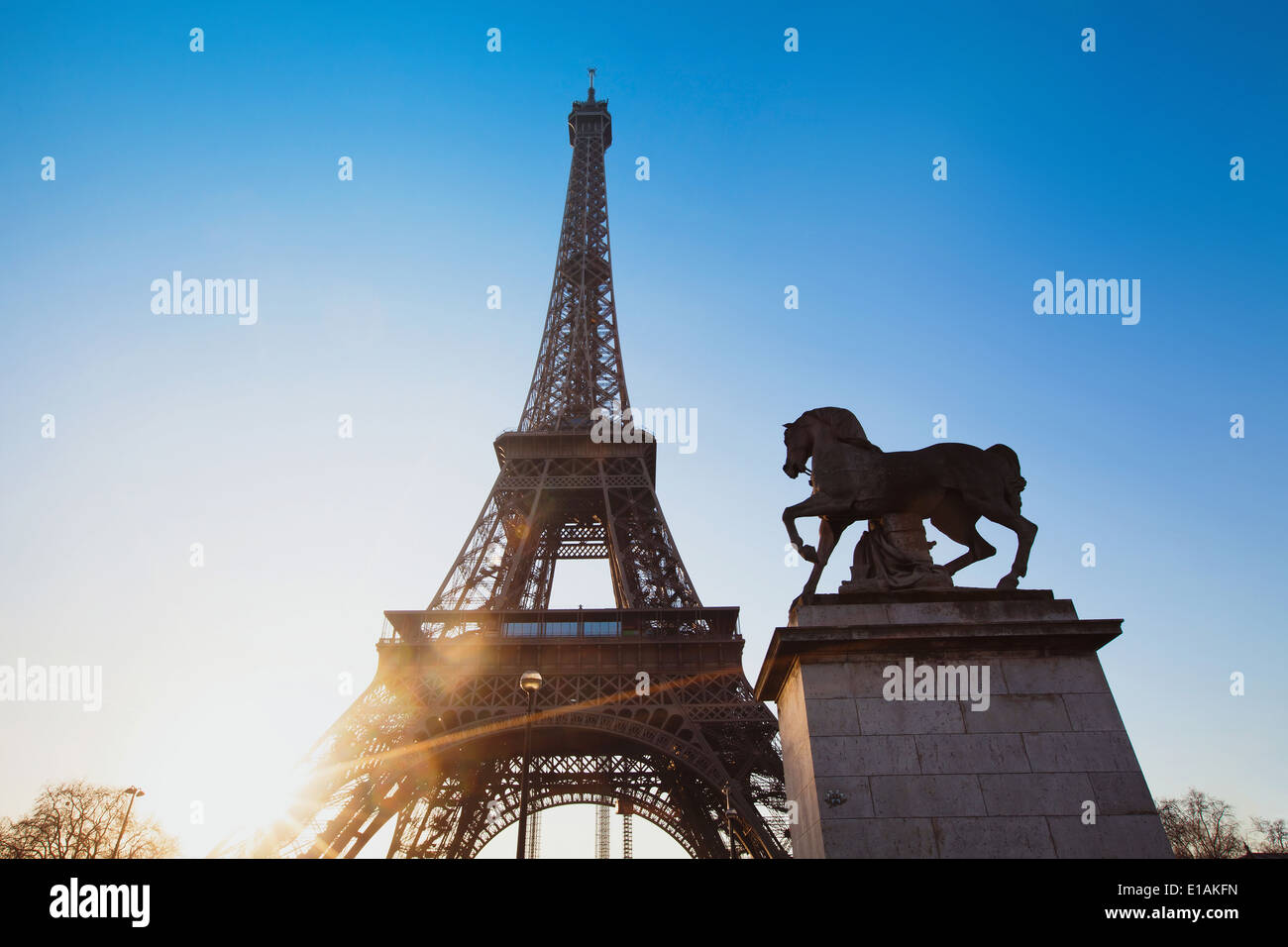 Torre Eiffel Foto Stock