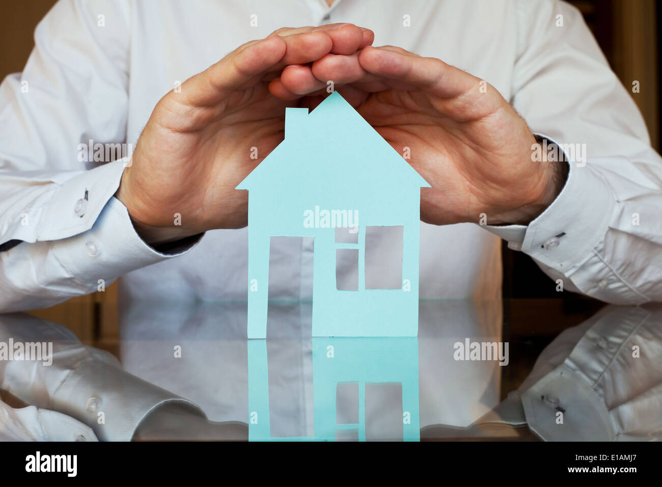 Assicurazione di immobili concetto Foto Stock