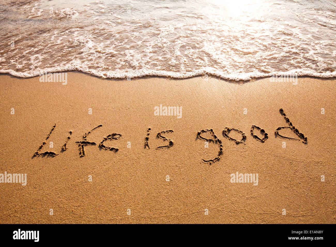 Pensare positivo concetto Foto Stock