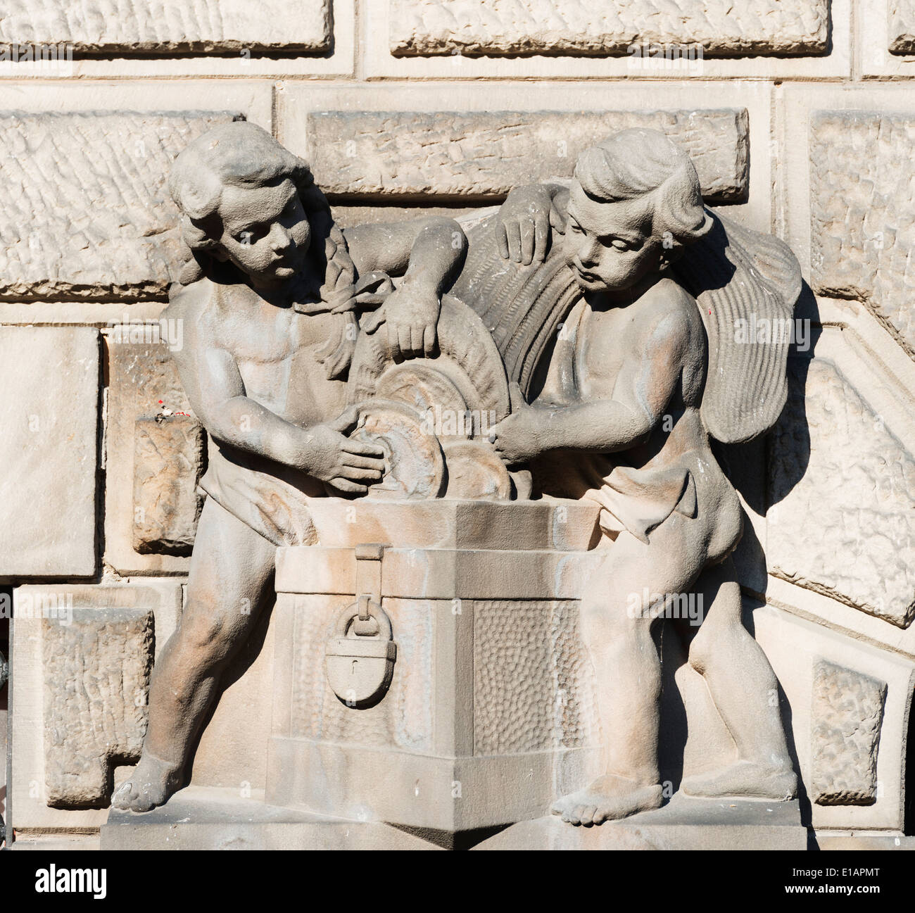 L'Europa, la Polonia, la Slesia, Klodzko, città vecchia statua Foto Stock