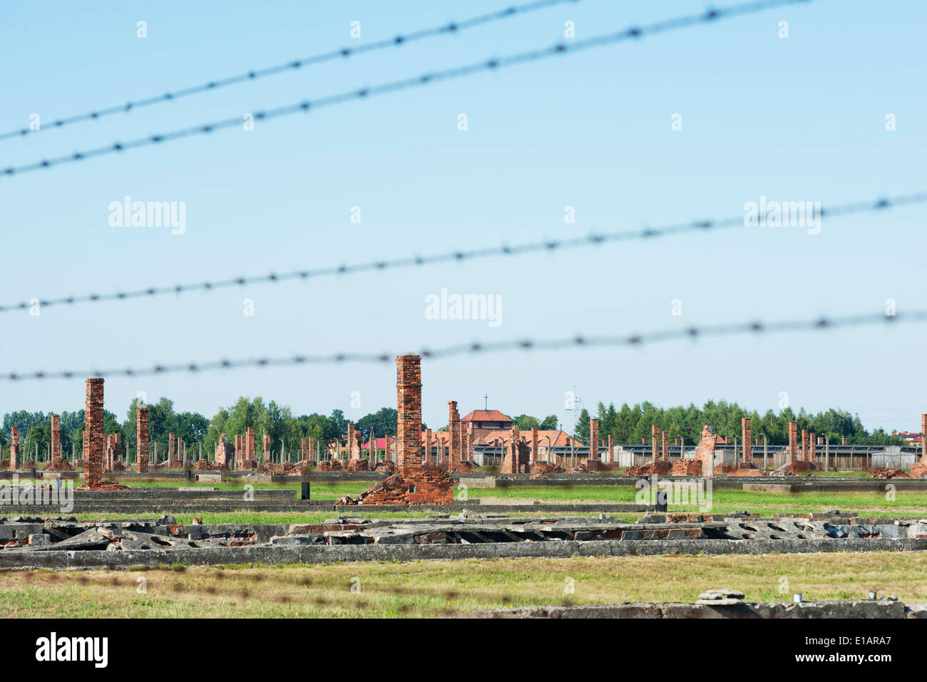 L'Europa, la Polonia, la Slesia, Oswiecim, Auschwitz-Birkenau nazista tedesco campo di concentramento e sterminio Camp, Unesco Foto Stock