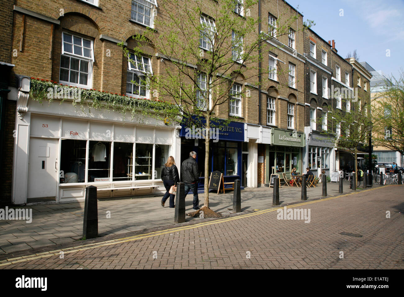 Folk e bianco privato VC gents outfitters su Agnello Conduit Street, Bloomsbury, London, Regno Unito Foto Stock